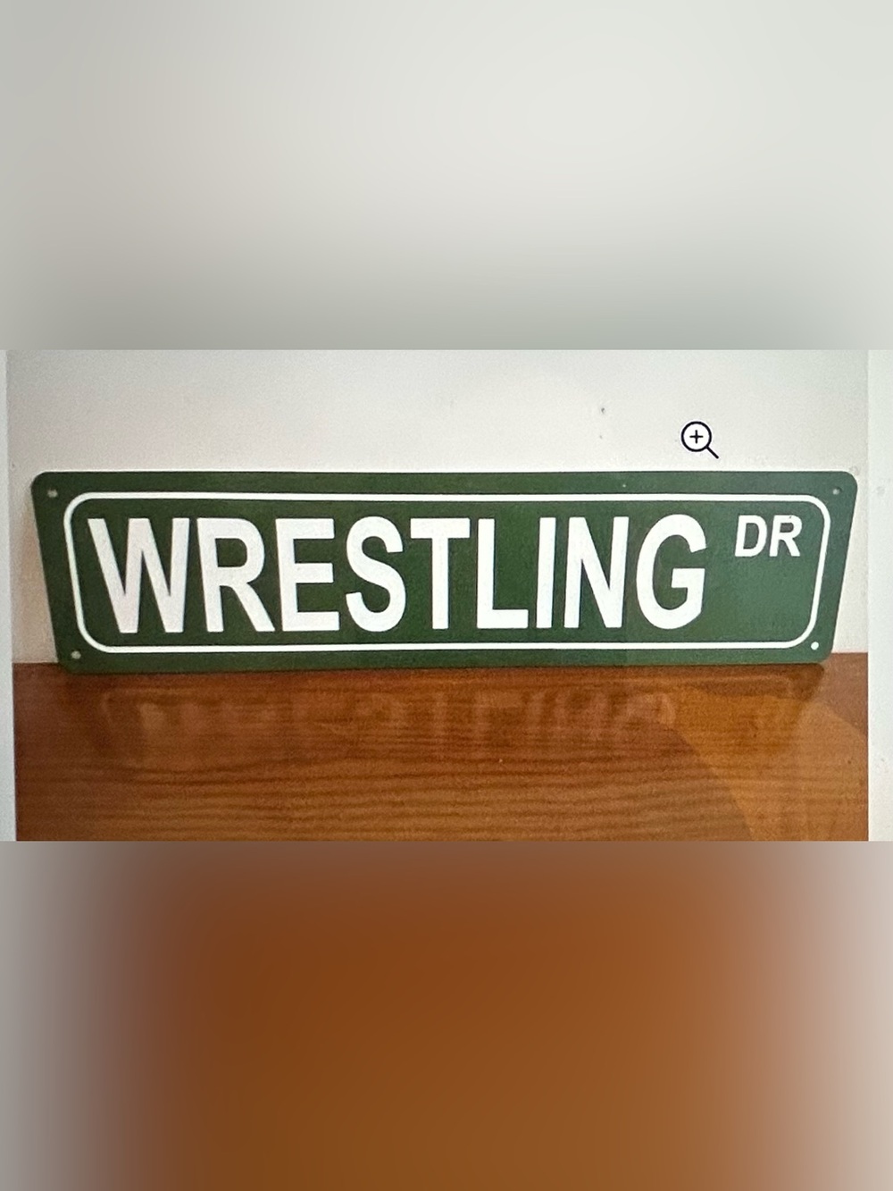 Wrestling Dr Green wood Sign - Brand: